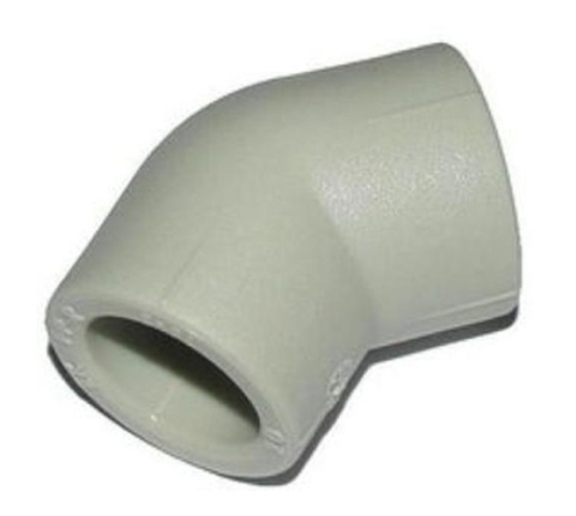 Кутник PP-R 45° KAS 9614050 50мм Кутник PP-R 45° KAS 9614050 50мм