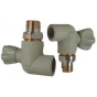 3/4"  PPRC Кран для радіатора кутовий з ущільненням 9633713 - 1